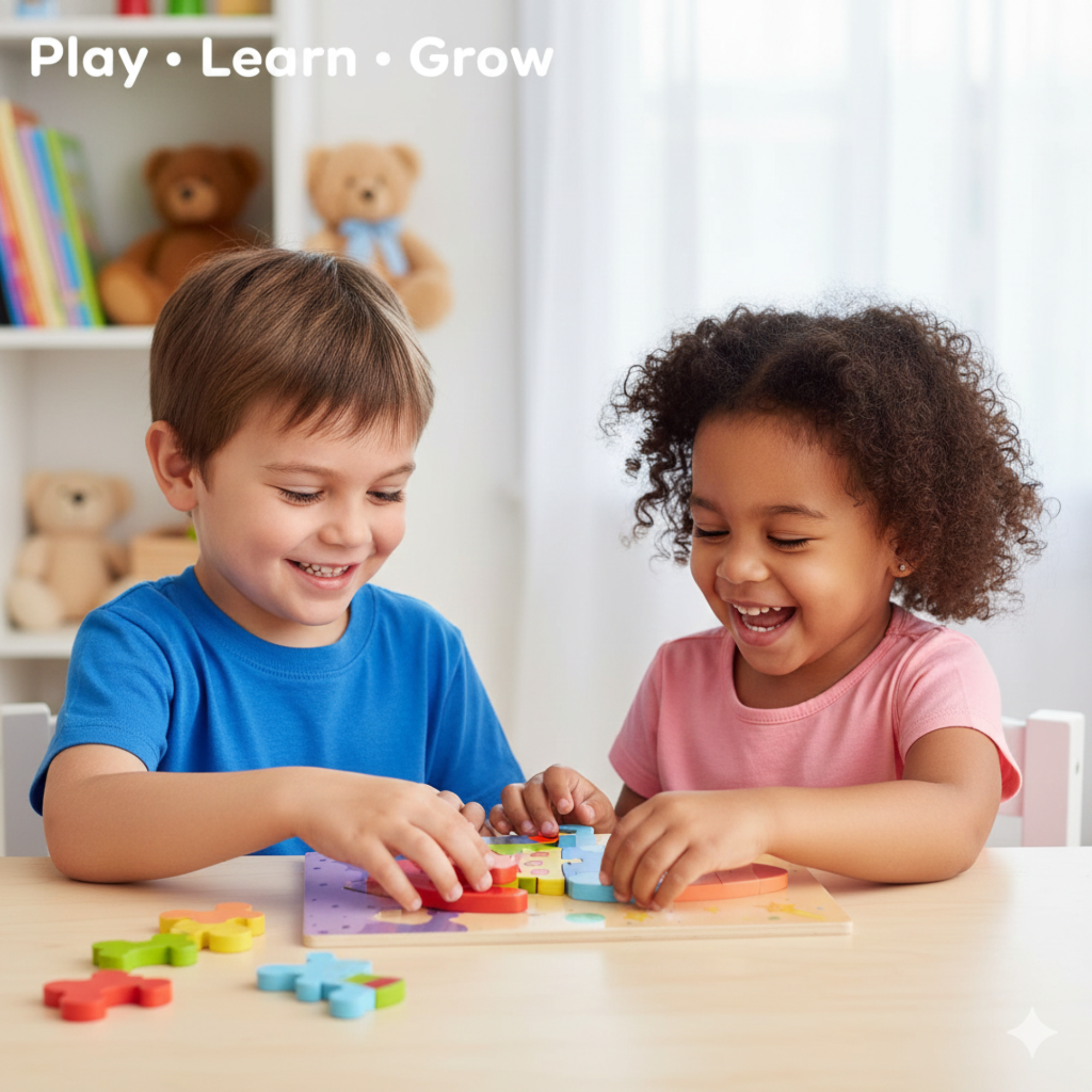 Wooden Picture Puzzle Board – Shape & Early Learning Puzzle