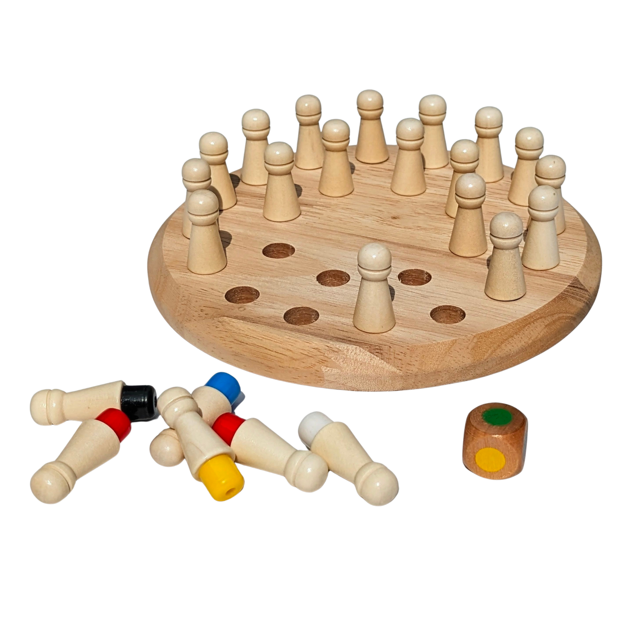 Wooden Memory Chess Game – Color Matching & Brain Training Toy