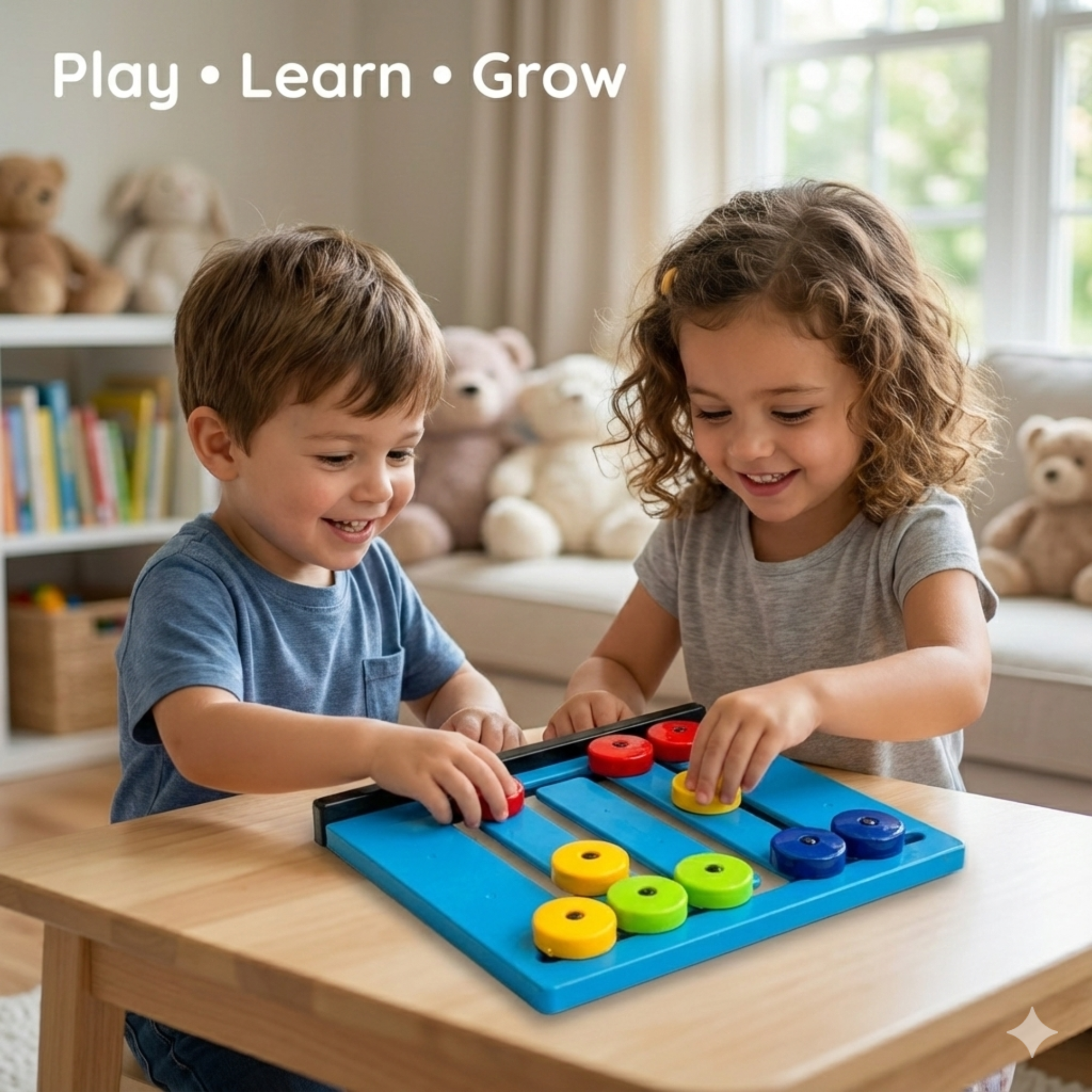 Color Matching Sliding Puzzle Board