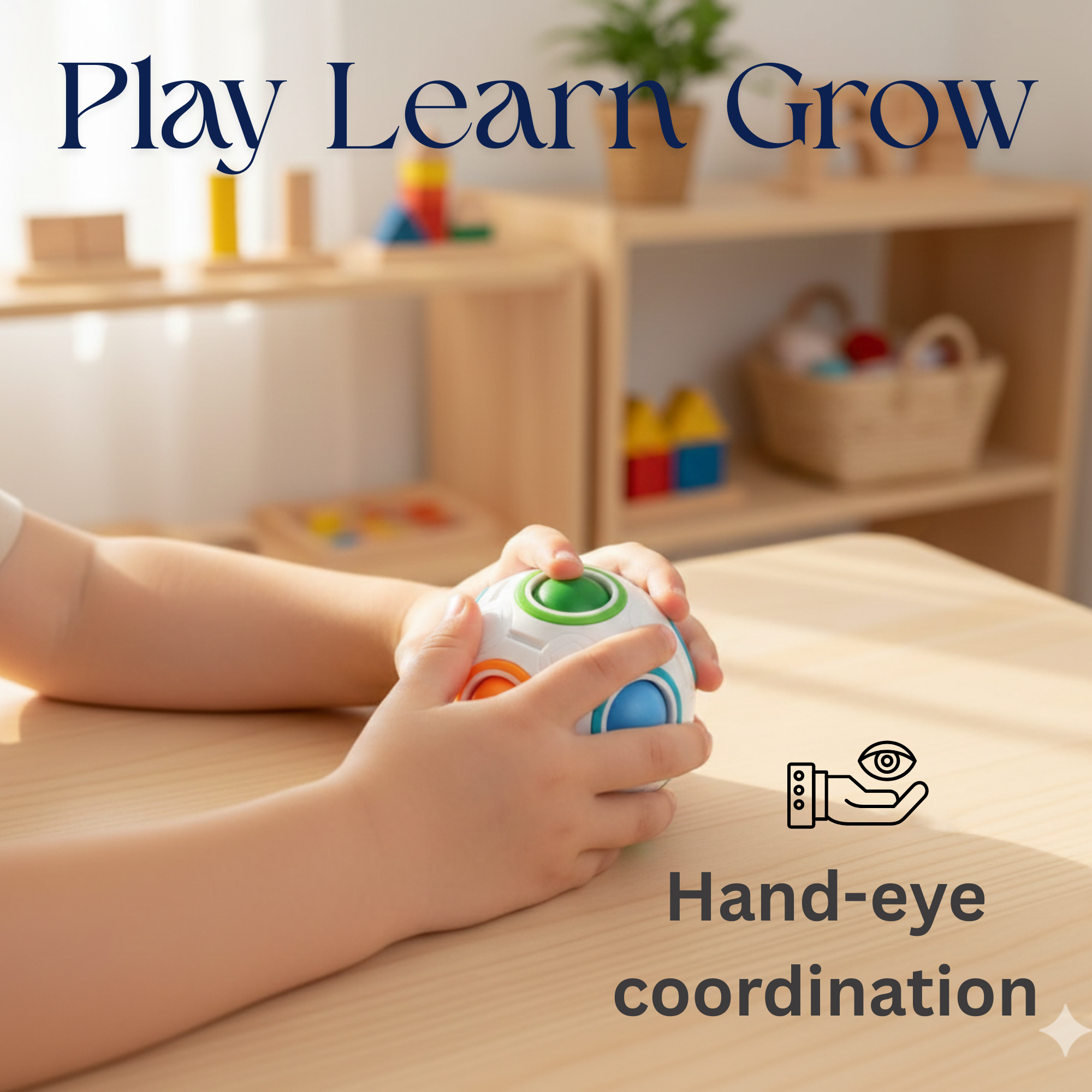 Rainbow Color Match Ball – Push & Match Puzzle Toy