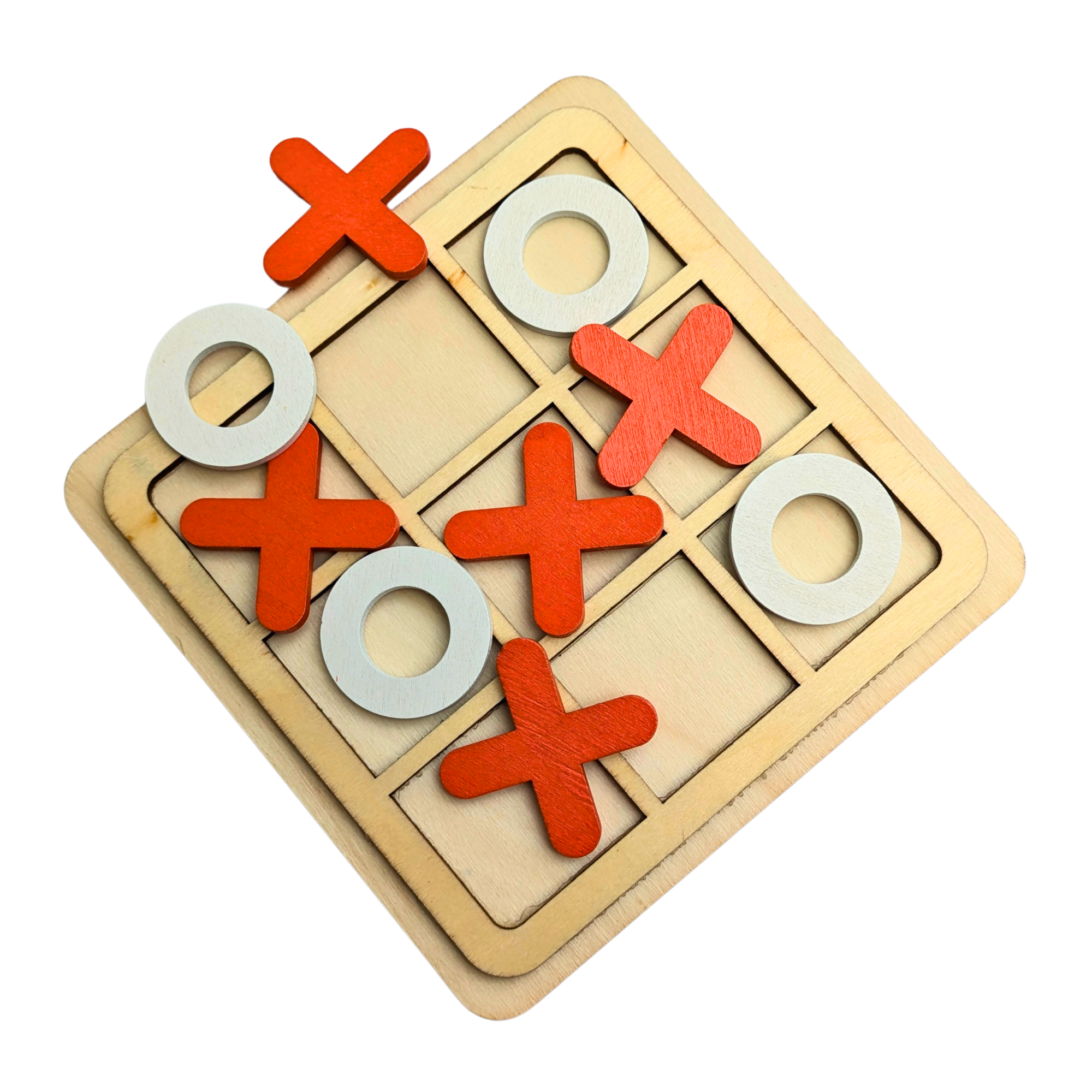 Wooden XOX (Tic Tac Toe) Puzzle Game
