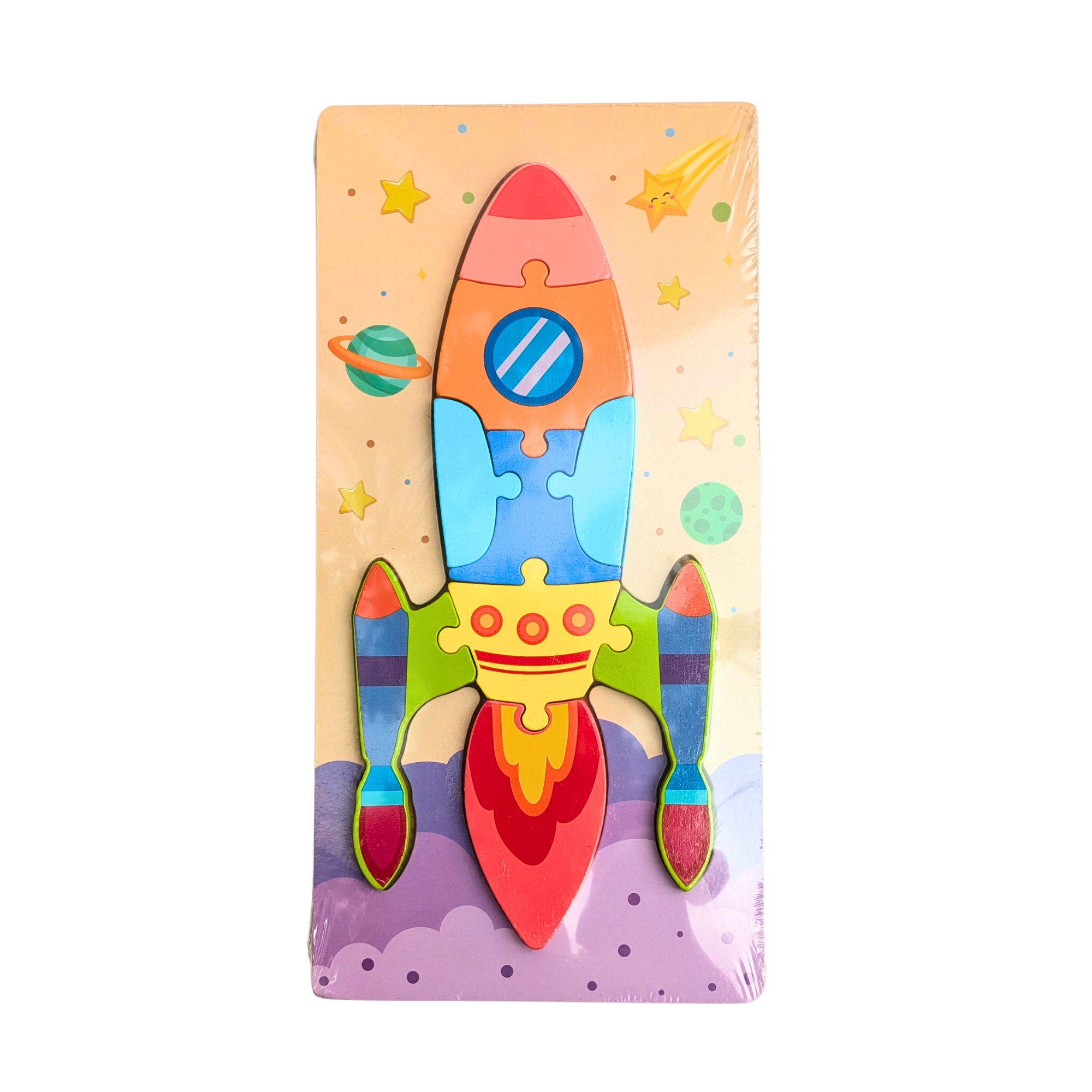 Wooden Picture Puzzle Board – Shape & Early Learning Puzzle