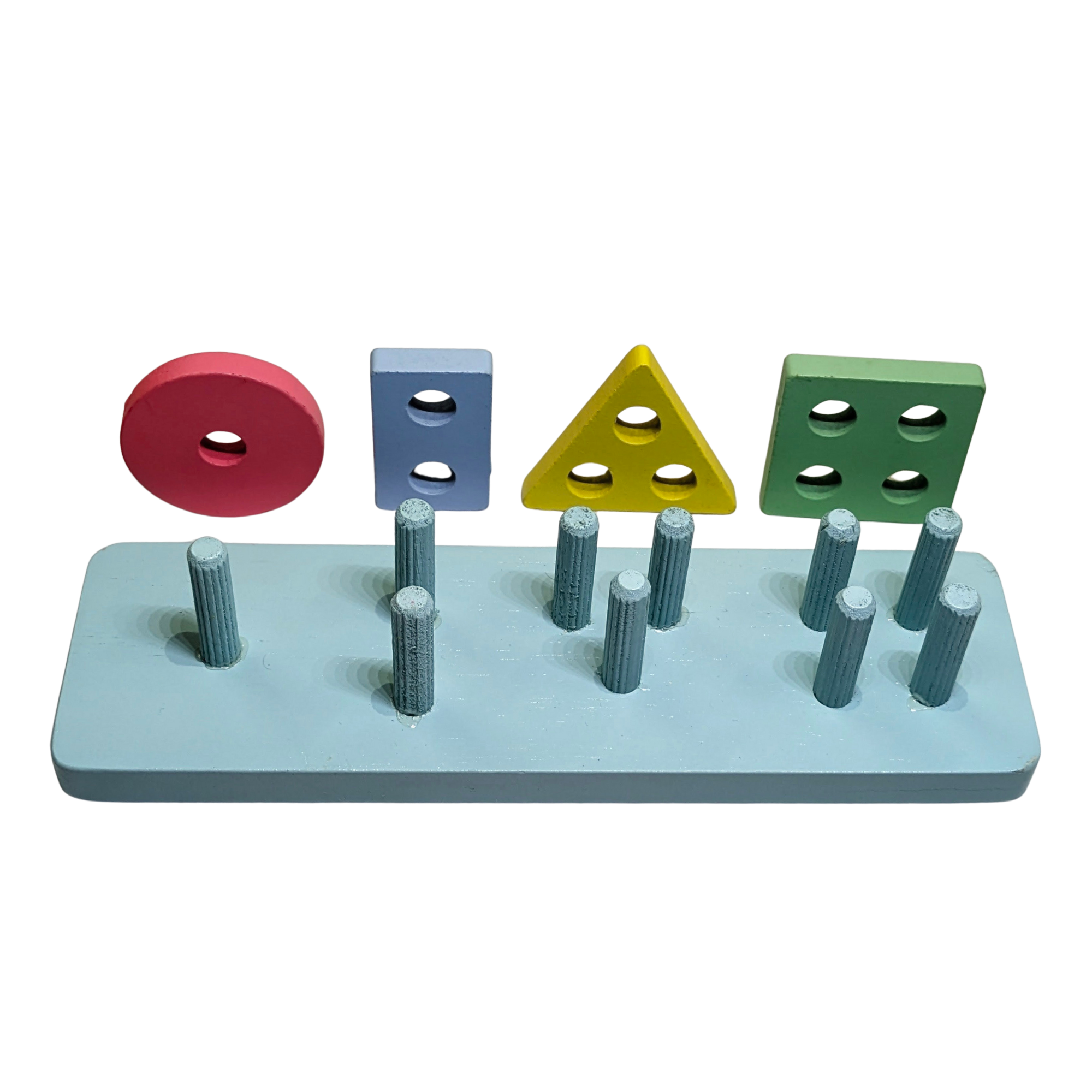 Wooden Shape Sorter & Peg Stacking Toy – Early Learning Educational Toy