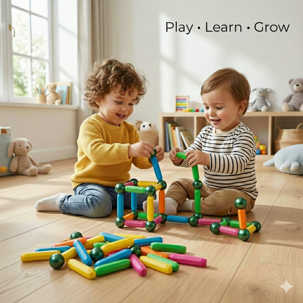 Magnetic Stick Construction Blocks