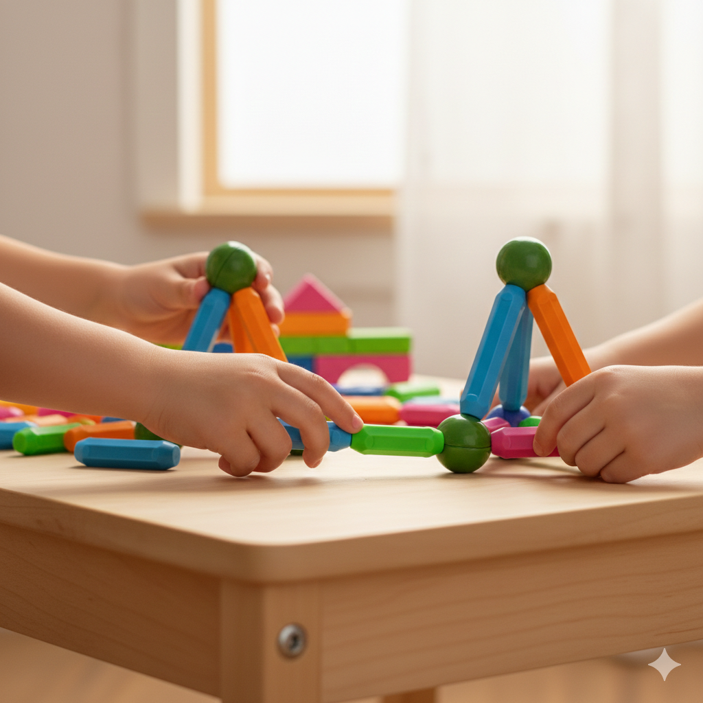 Magnetic Stick Construction Blocks